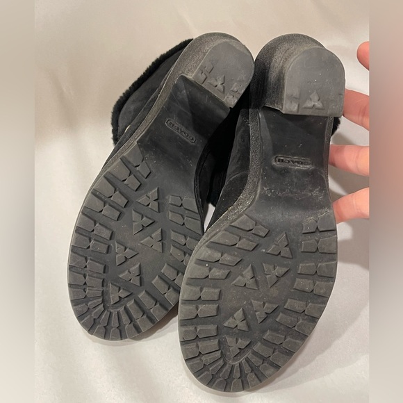 Coach Lenora black suede ankle boots - Picture 10 of 11